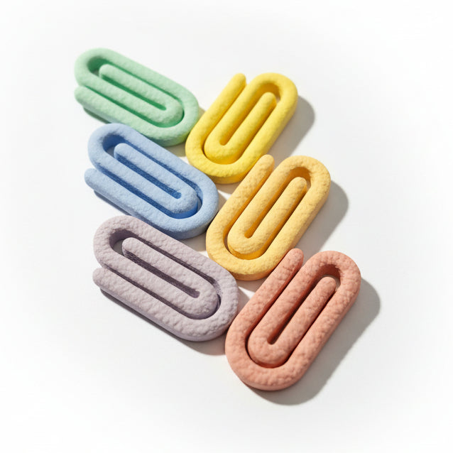 6 Mini Clips Bookmarks