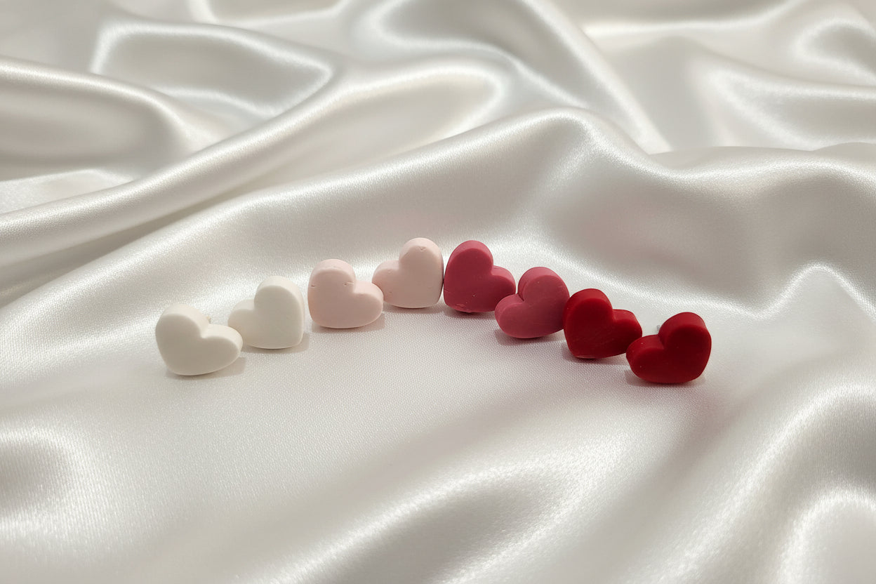 Thick Heart Studs