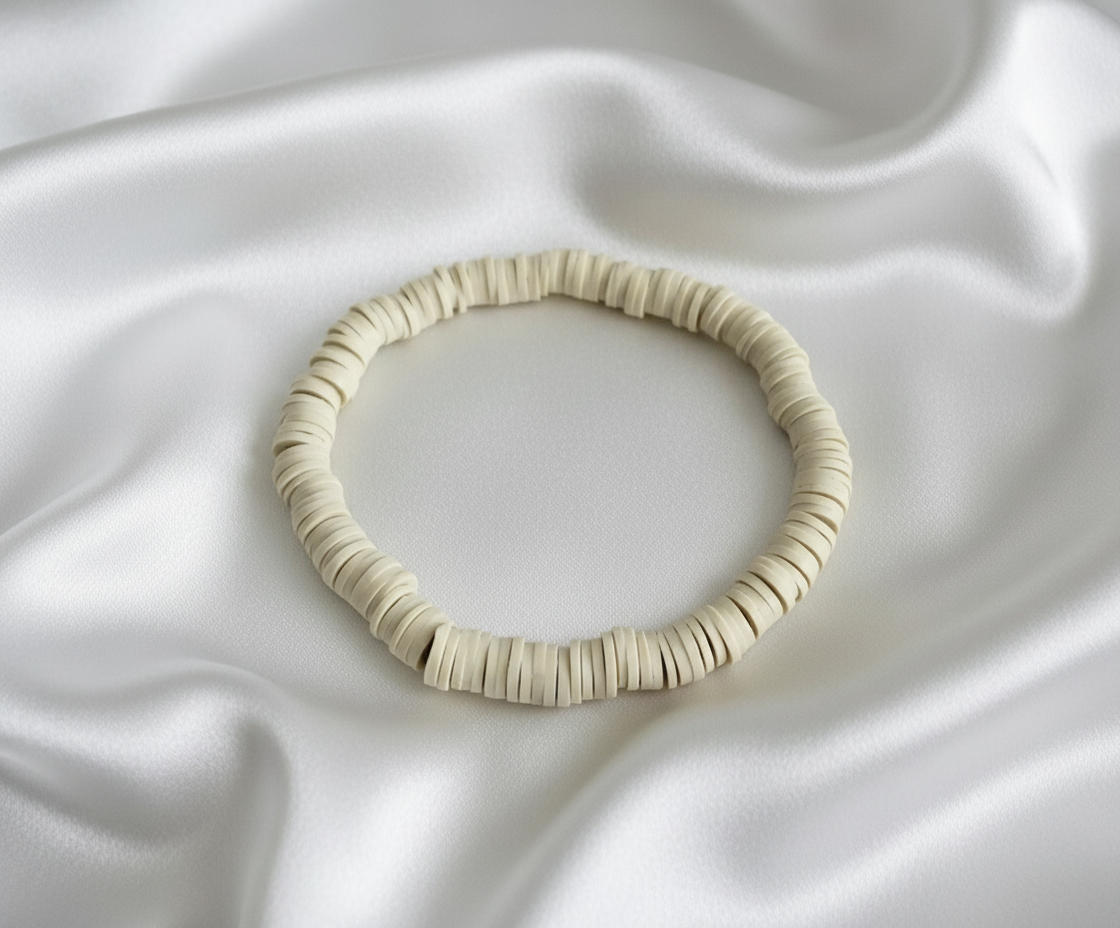Single Color Clay Heishi Beads