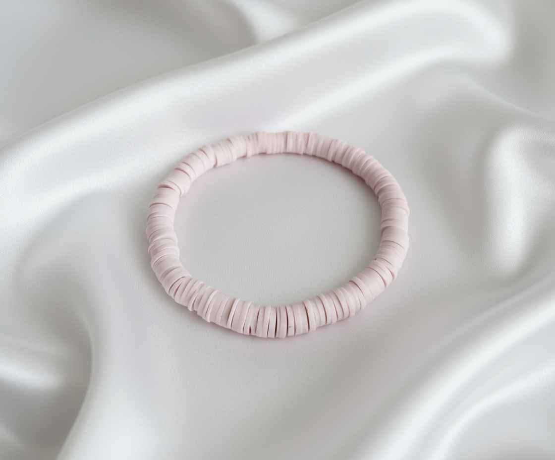 Single Color Clay Heishi Beads