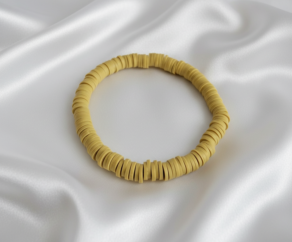 Single Color Clay Heishi Beads