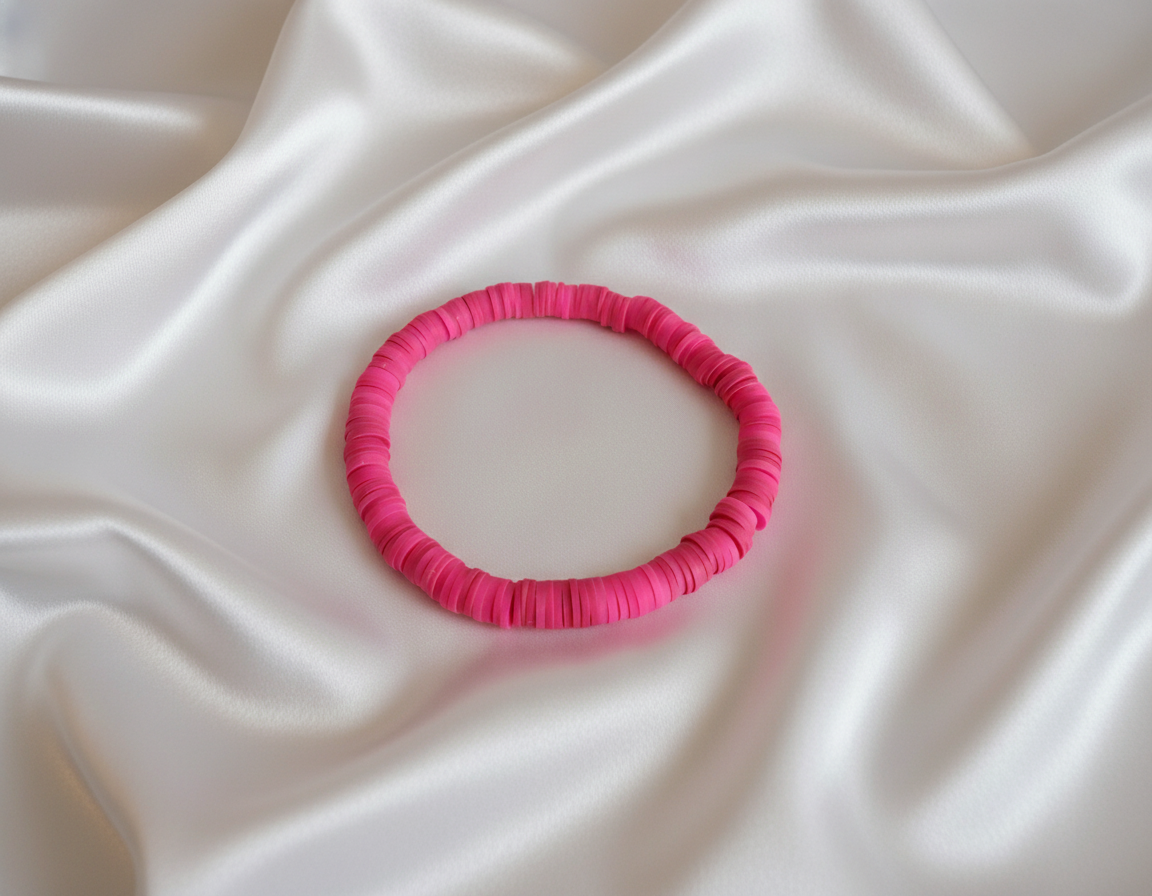 Single Color Clay Heishi Beads