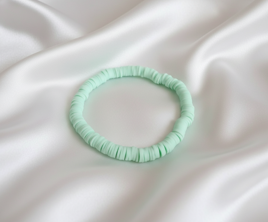 Single Color Clay Heishi Beads