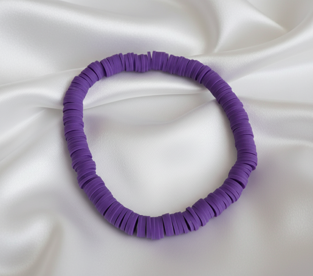 Single Color Clay Heishi Beads