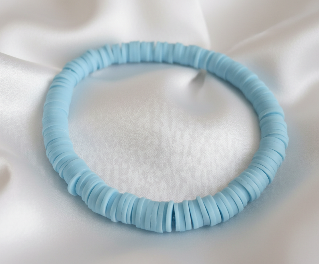 Single Color Clay Heishi Beads