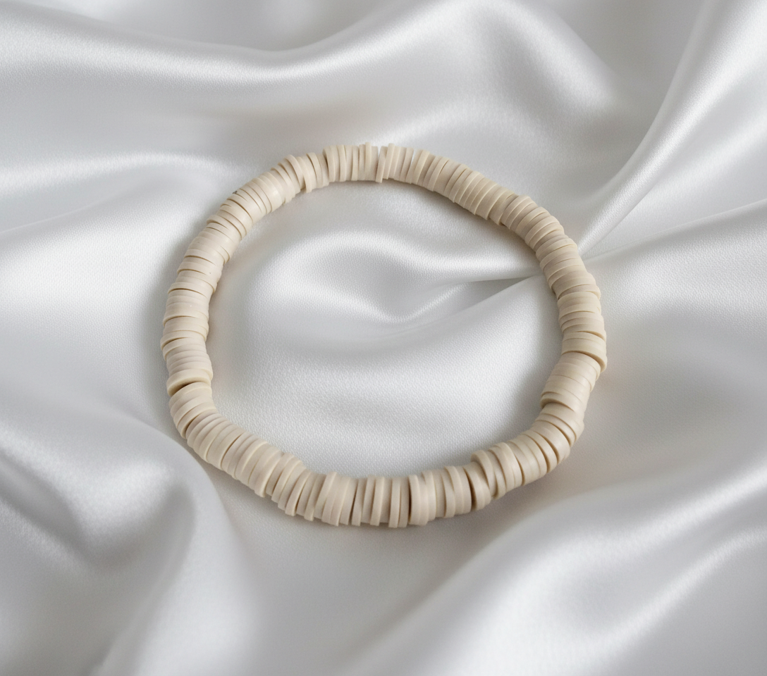 Single Color Clay Heishi Beads
