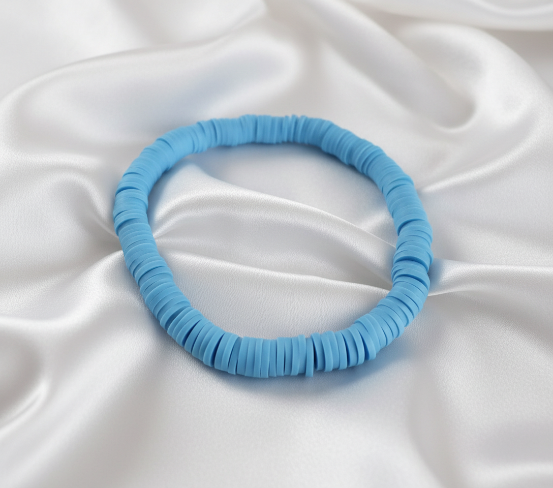 Single Color Clay Heishi Beads