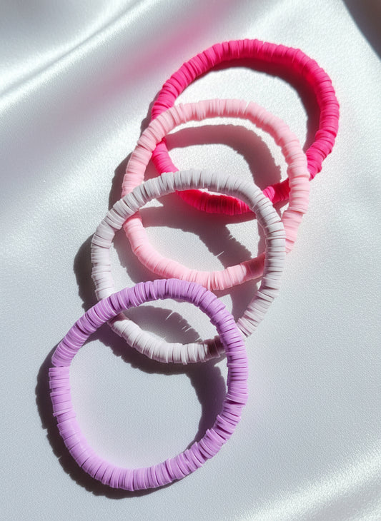 Single Color Clay Heishi Beads