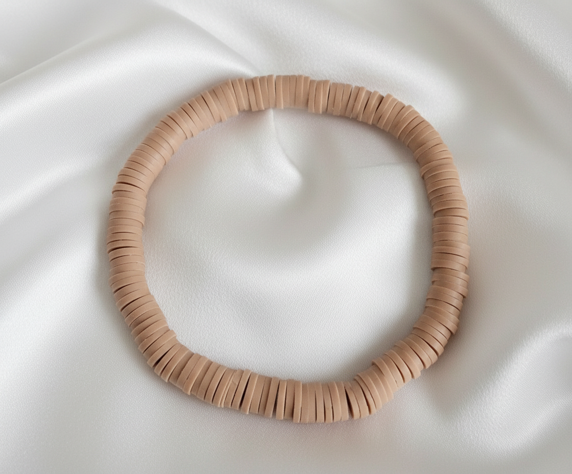 Single Color Clay Heishi Beads