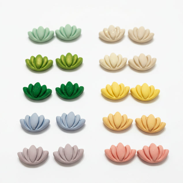 Lotus Flower Studs