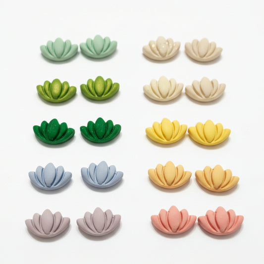 Lotus Flower Studs
