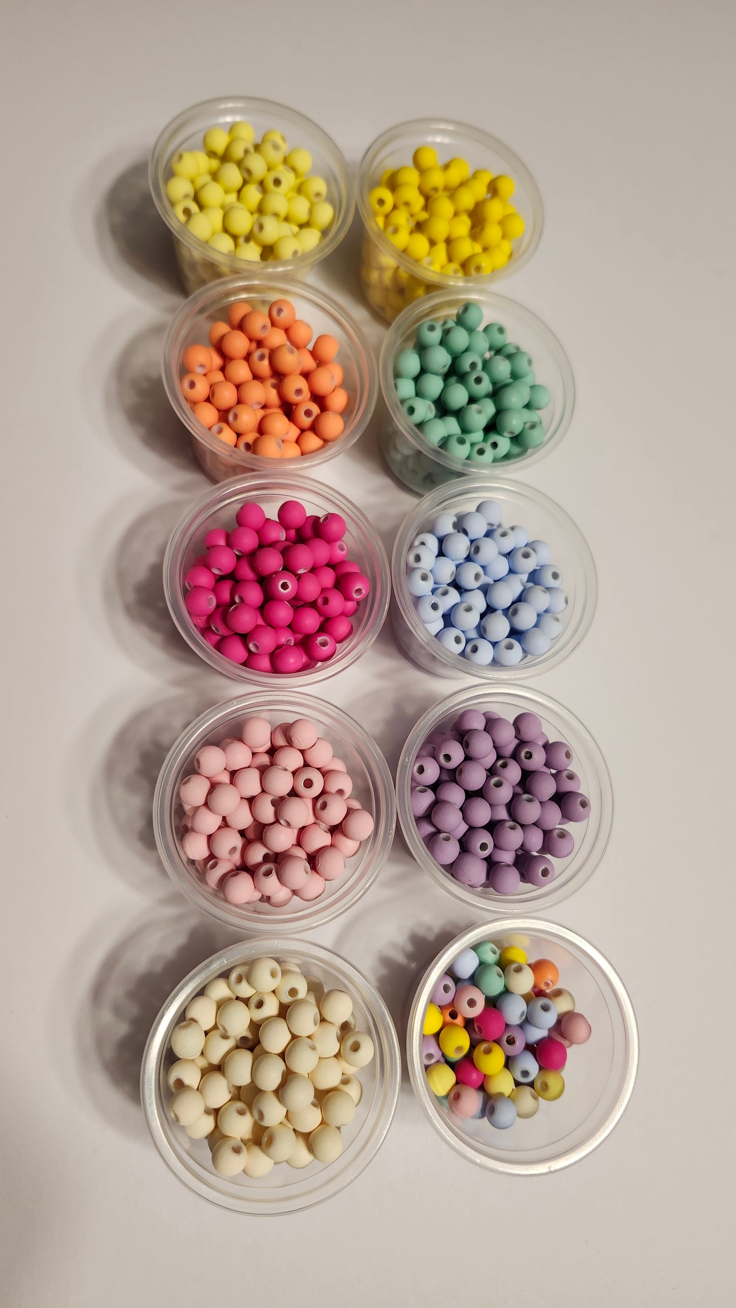 Coated Glass Beads Charms
