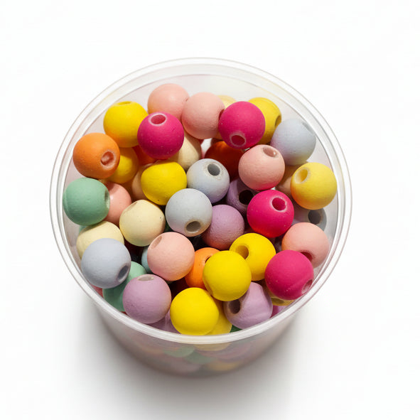 Coated Glass Beads Charms